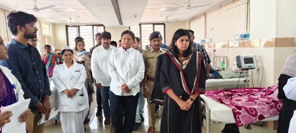 MLA, Collector, CP visited Government General Hospital