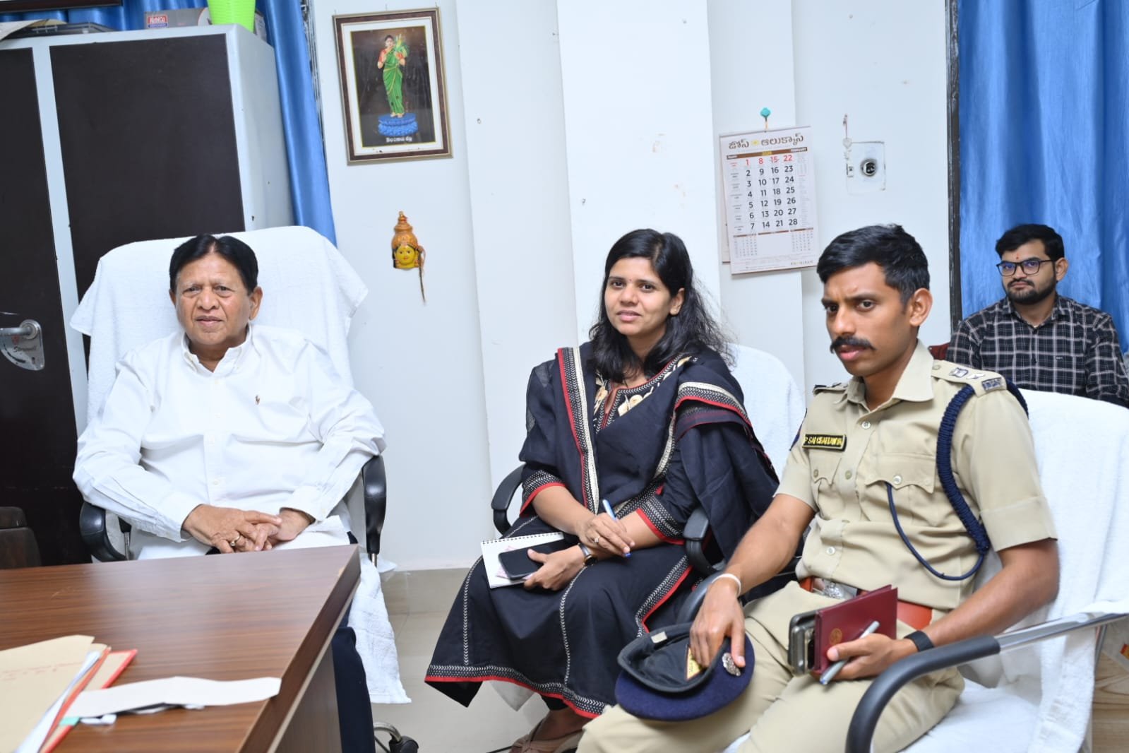 MLA, Collector, CP visited Government General Hospital