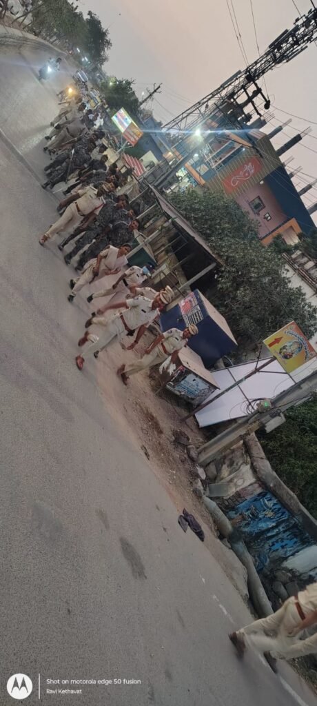 Flag march organized in Bodhan