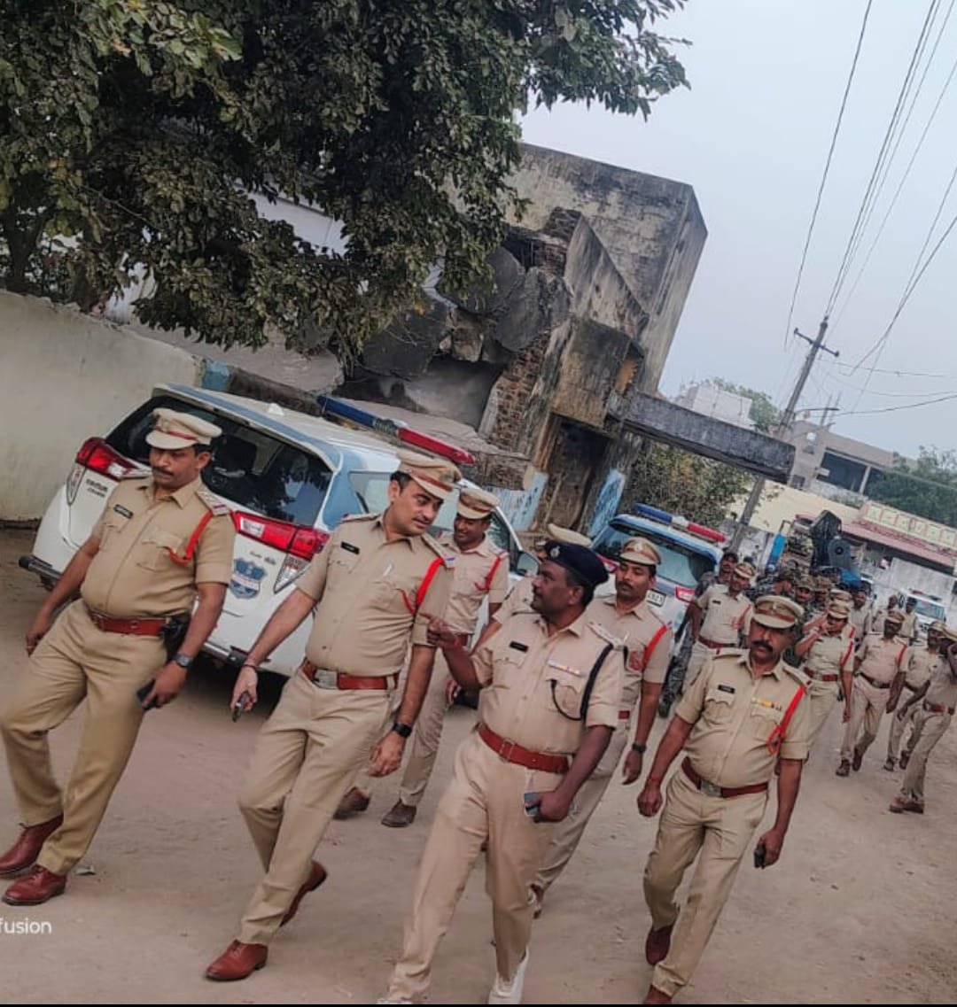 Flag march organized in Bodhan