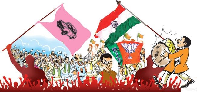 Election campaign... campaigning in full swing...