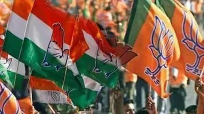 Whose flag is flying over Nizamabad Baldia?