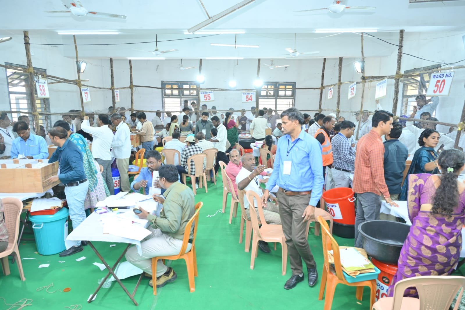 Municipal election counting passes peacefully