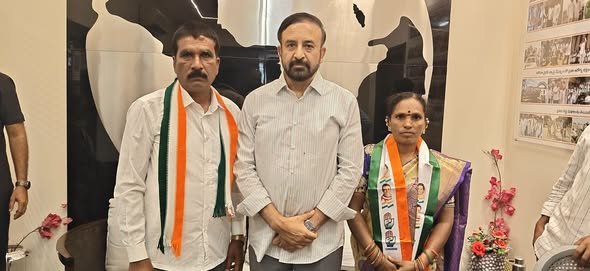 Errapahad Village Sarpanch joins Congress Party.