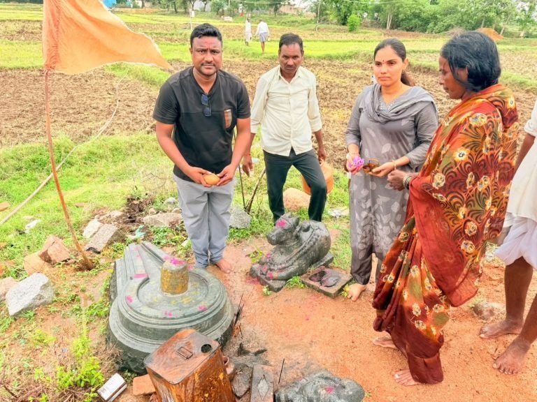 Abhishekam for the village deities