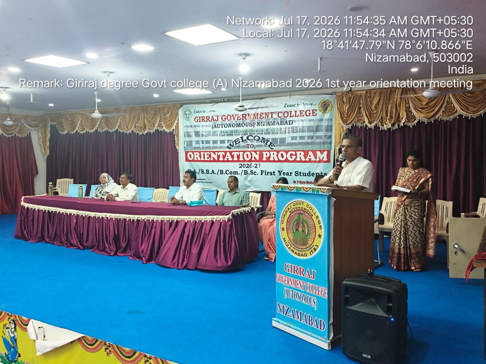 Orientation for Juniors at G.G. College