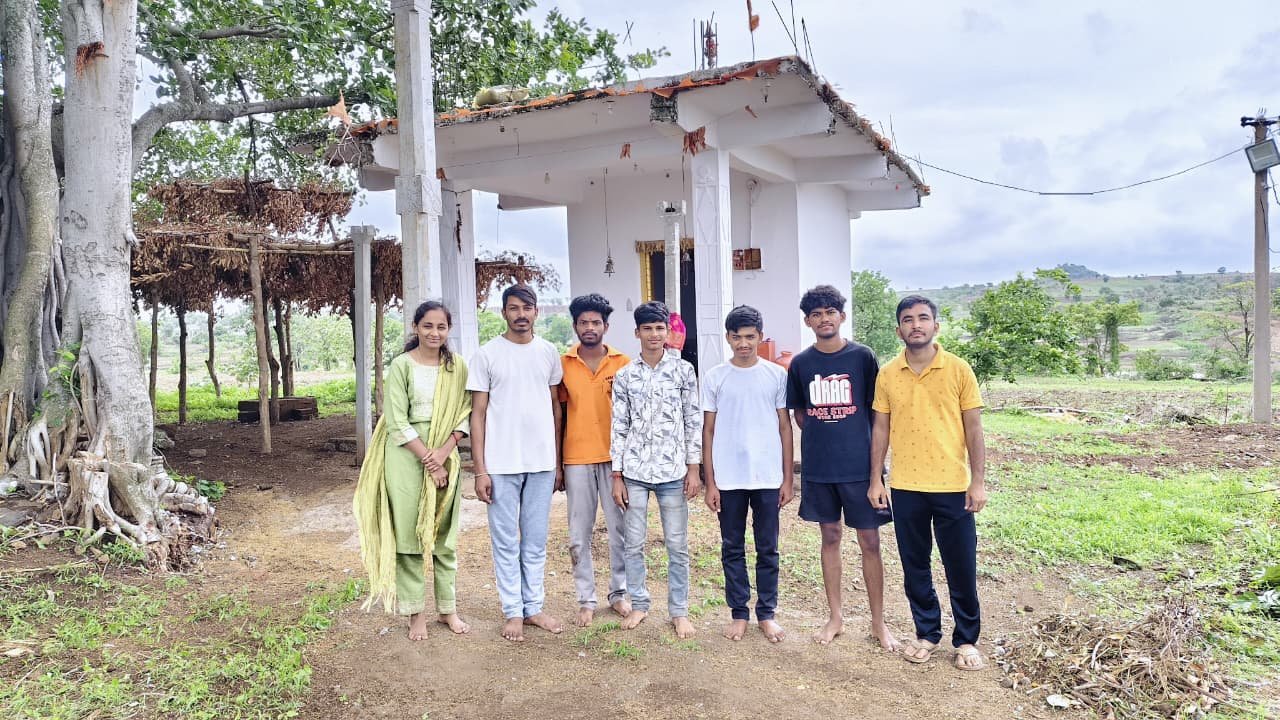 Special cleanliness drive at the Shiva temple