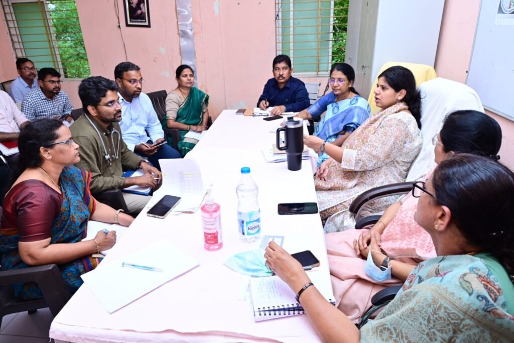 Collector visits Government District Hospital in Bodhan. 