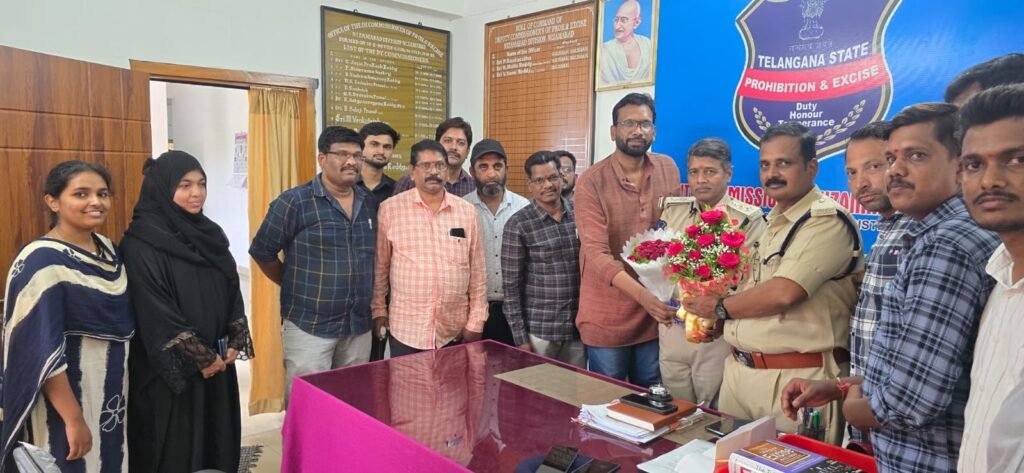 నిజామాబాద్ ఎక్సైజ్ డీసీగా బాధ్యతలు స్వీకరించిన శ్రీధర్