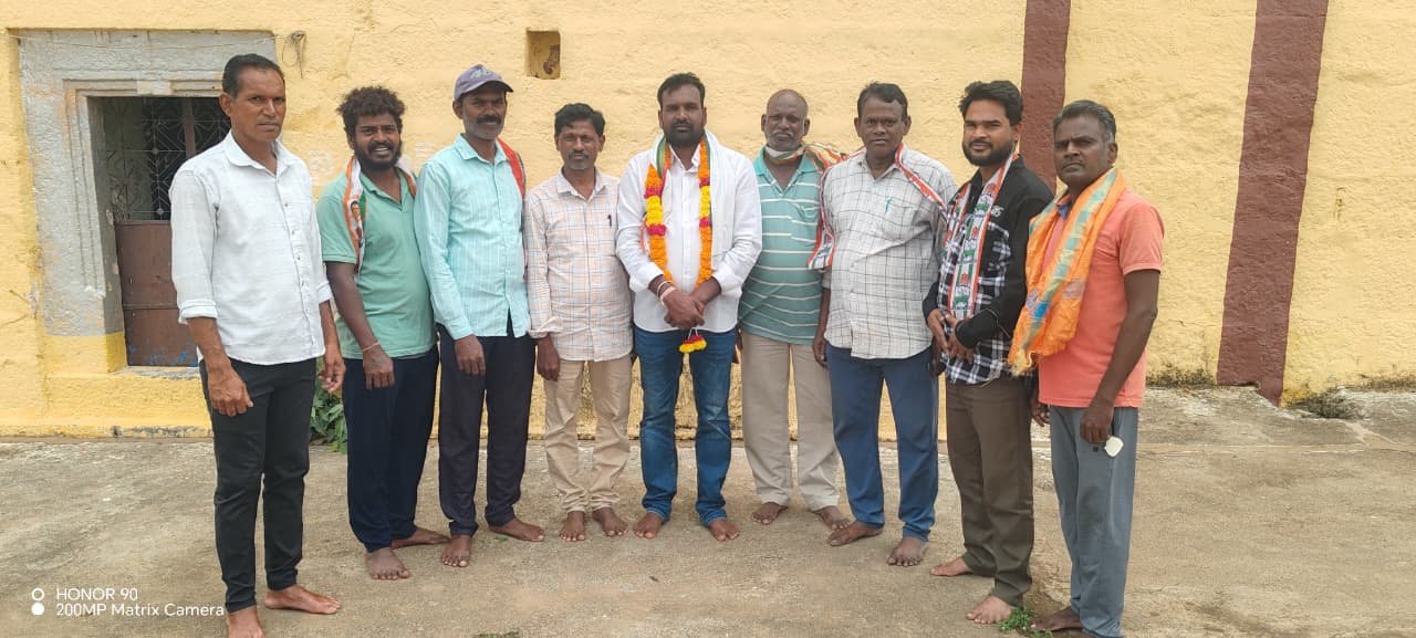 Bairi Ravi appointed as Indalvai Congress Party village unit president.