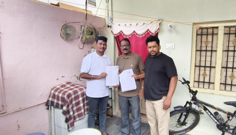 Distribution of enumeration forms to every household in the 13th ward.