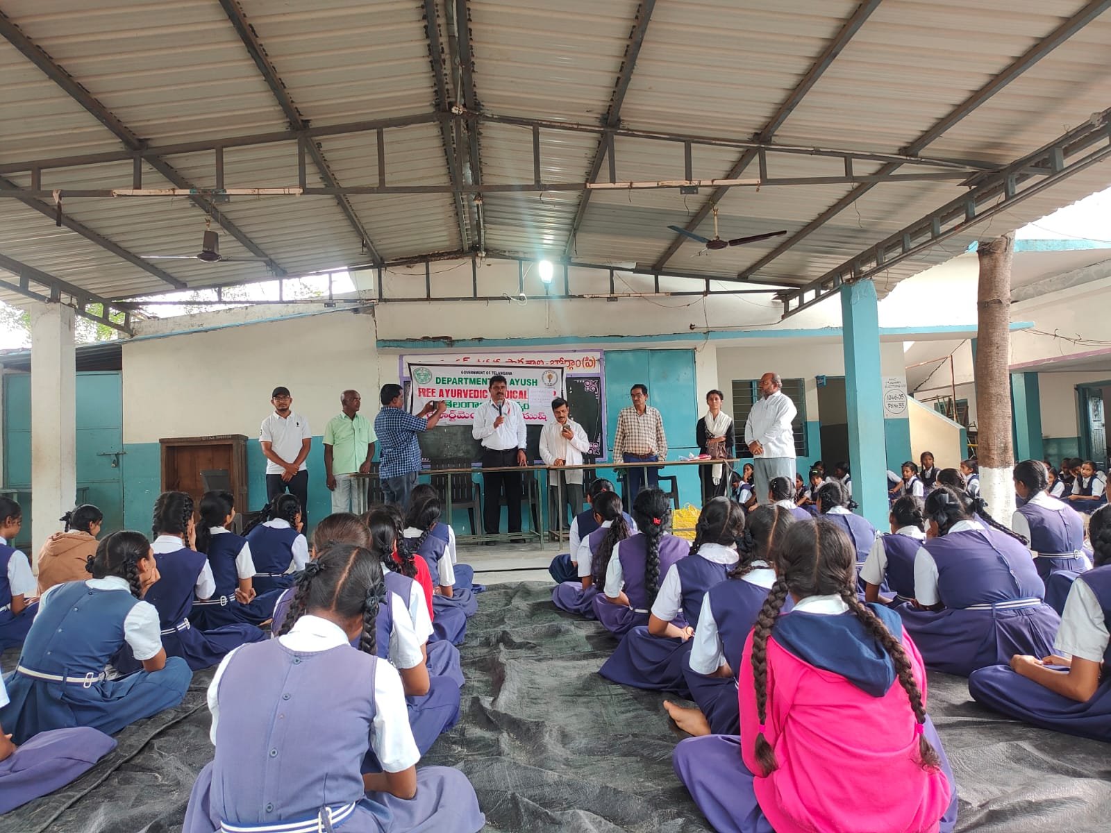 Awareness camp for students on Ayurveda and Yoga