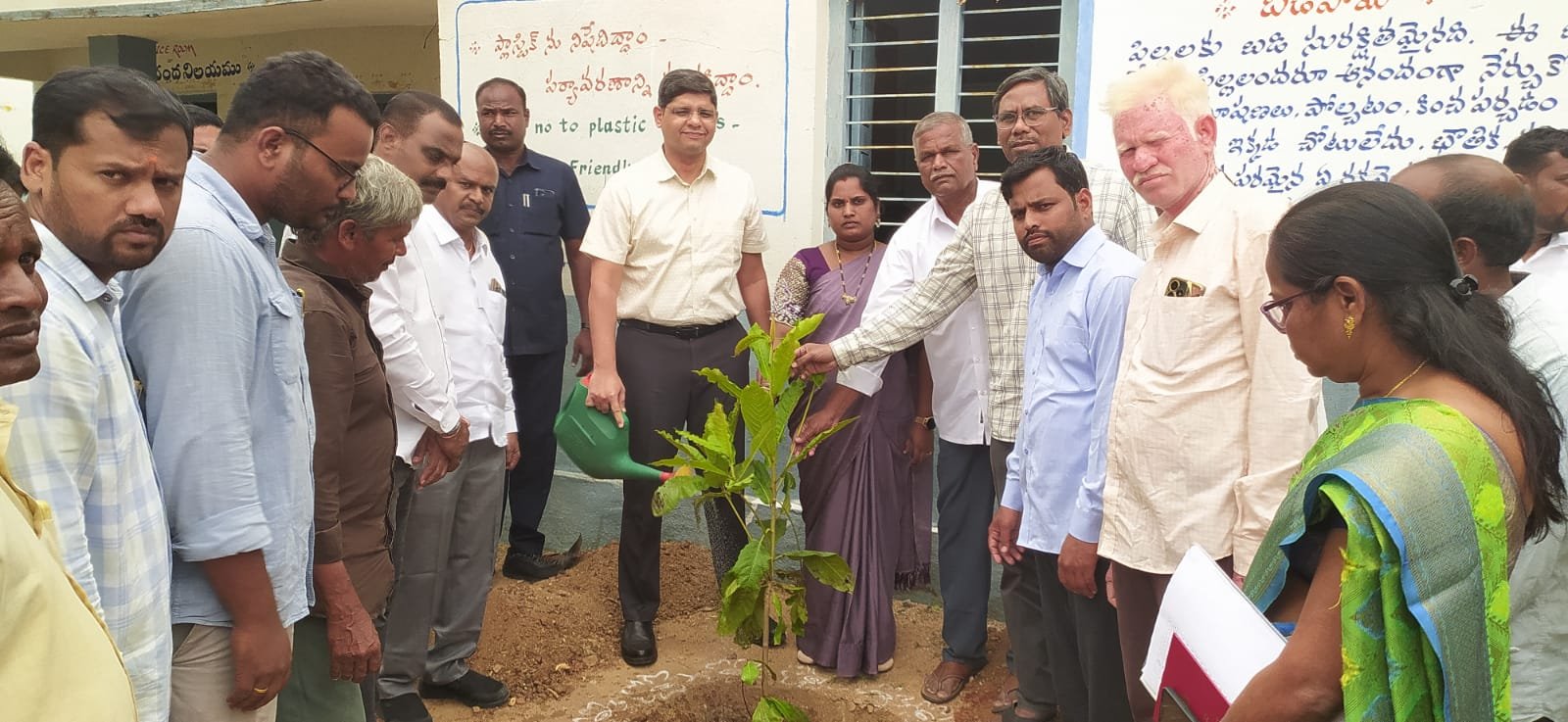 District Collector visits Uppalvai village.