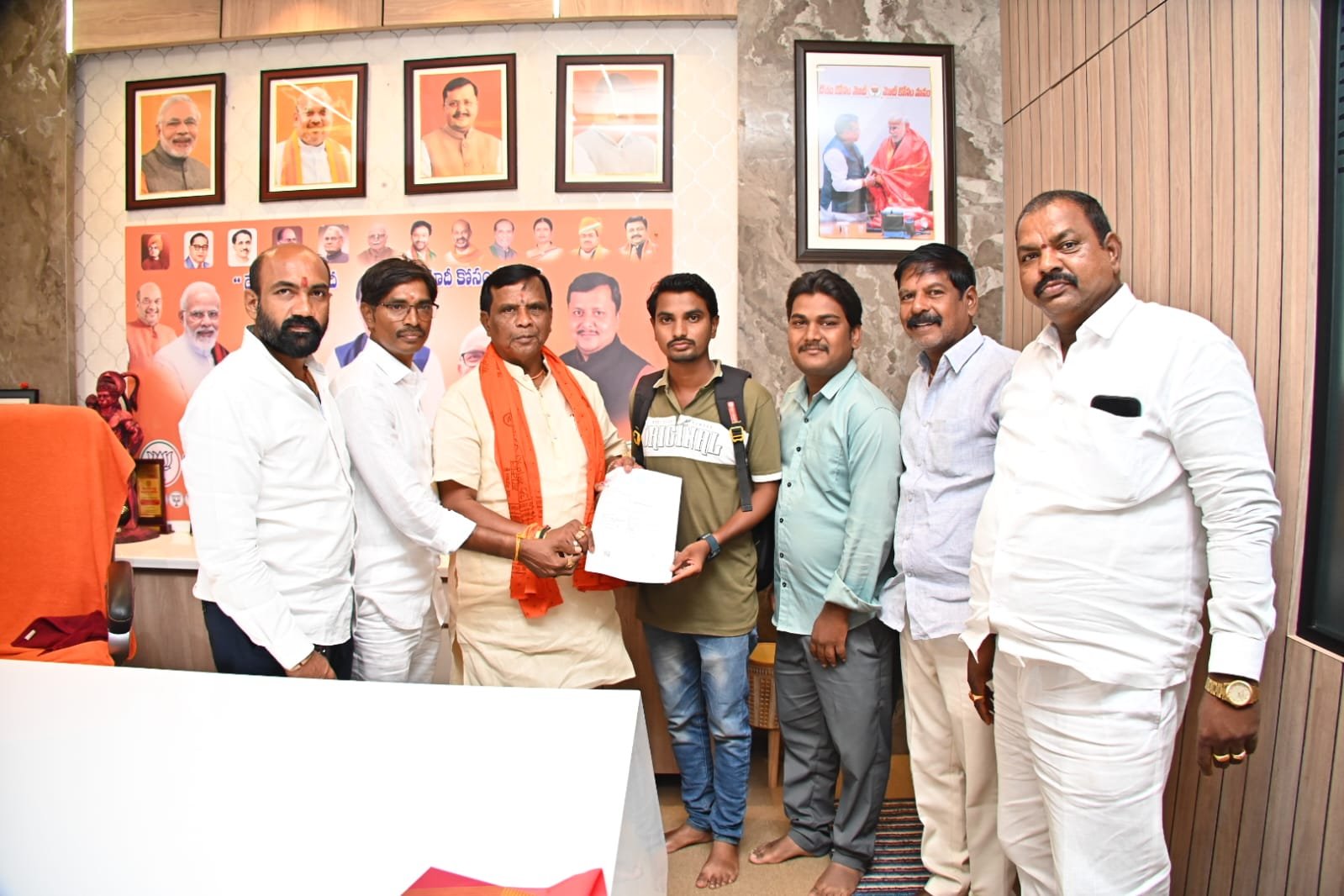 Urban MLA Dhanpal hands over LoC for the treatment of the poor.