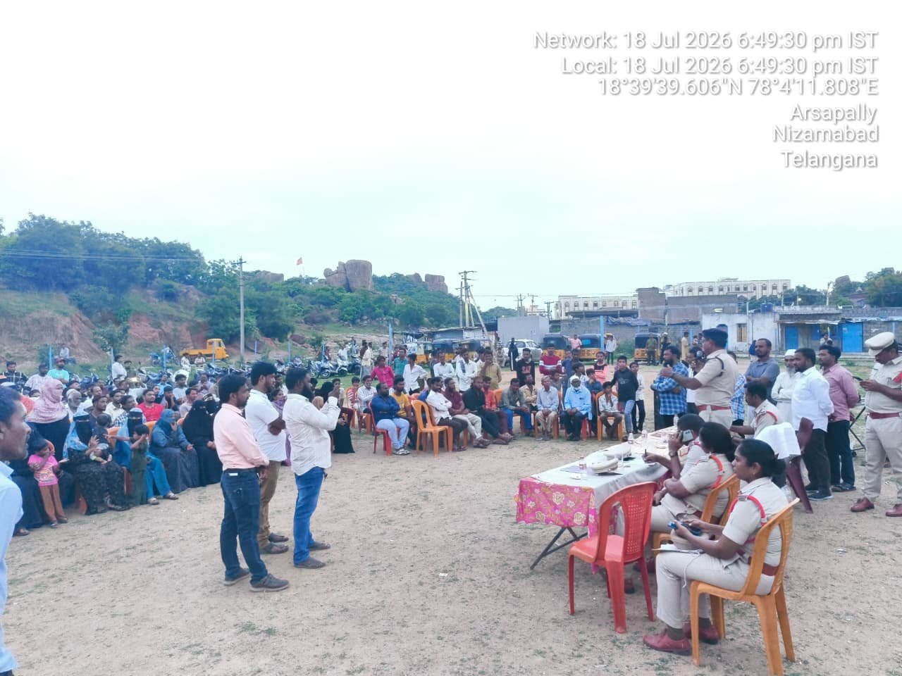 Cordon and search operation in Asad Baba Nagar.
