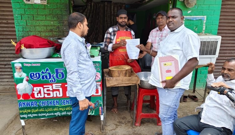 Notices issued to mutton and chicken centers.