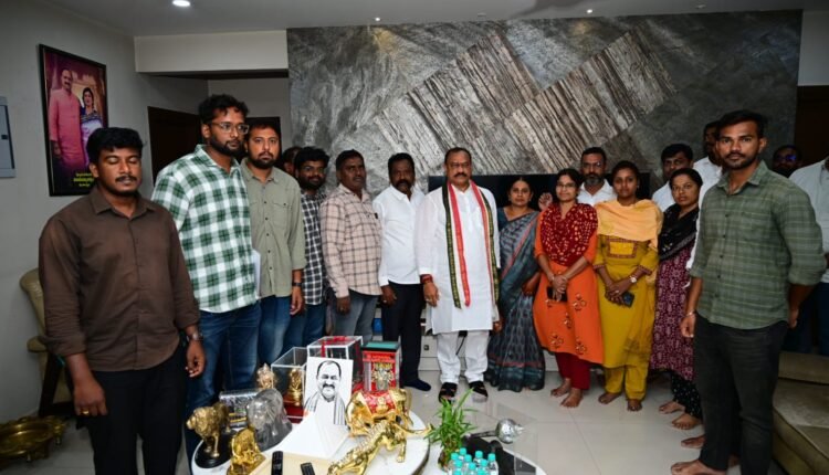 Representation submitted to TPCC's Mahesh Kumar Goud seeking service regularization.