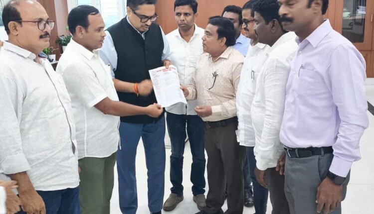 Representation by the Employees and Teachers' Old Pension Struggle Committee to the Chief Secretary of the Telangana Government.