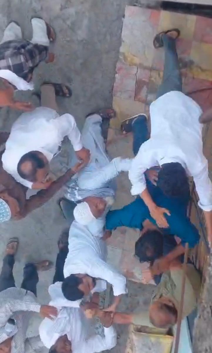 Corporator's husband attacks family that requested a road to be laid.
