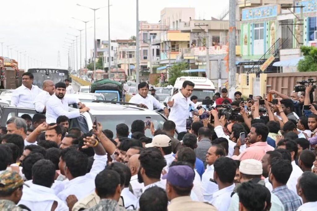 కాళేశ్వరం సందర్శన లో బిఆర్ఎస్ నేతల అడ్డగింత