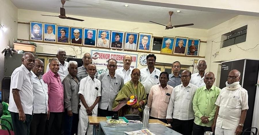Grand felicitation for the Handloom Cooperative Society President.