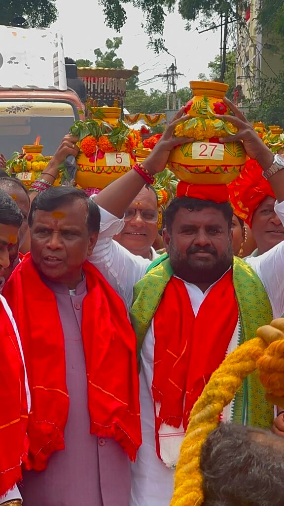 The Bonalu festival proclaims unity among the people.