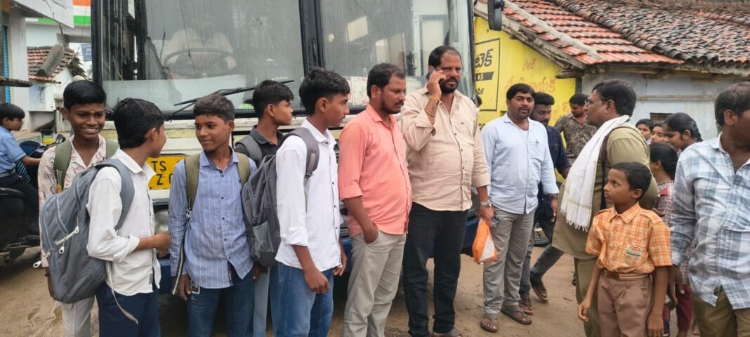 Sarpanch responds immediately to students' issue.