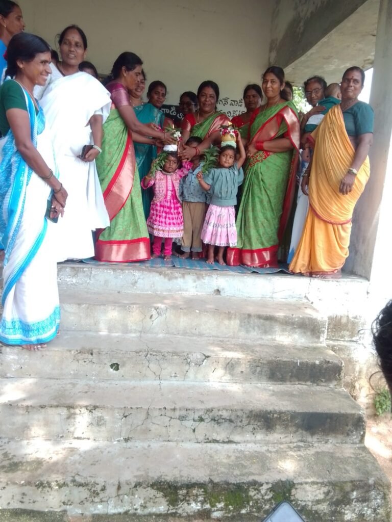 Breastfeeding Week celebrations at the Anganwadi centre