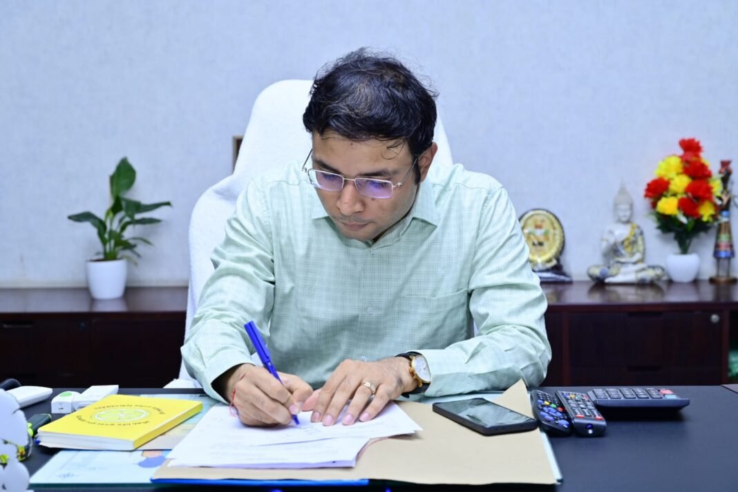 In-charge Collector Bhavesh Mishra assumes charge.