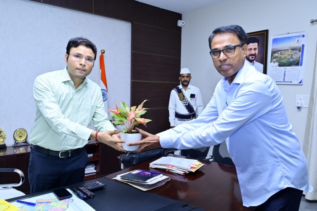 In-charge Collector Bhavesh Mishra assumes charge.
