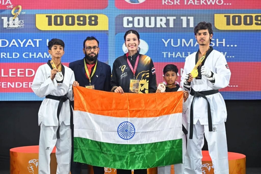 అంతర్జాతీయ తైక్వాండో చాంపియన్‌షిప్‌లో మెరిసిన నిజామాబాద్ క్రీడాకారులు