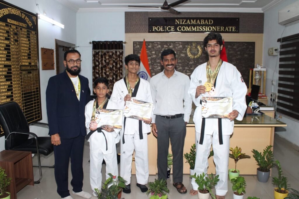 Nizamabad athletes shine at the International Taekwondo Championship.
