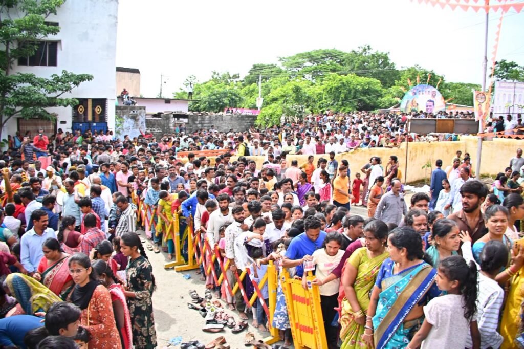 Village festival celebrated with devotion and reverence in the city.