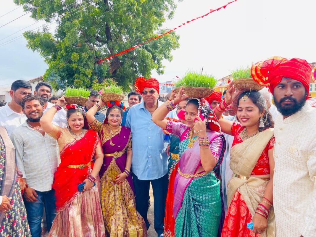 Teej festival celebrations held on a grand scale in Pocharam Thandas.