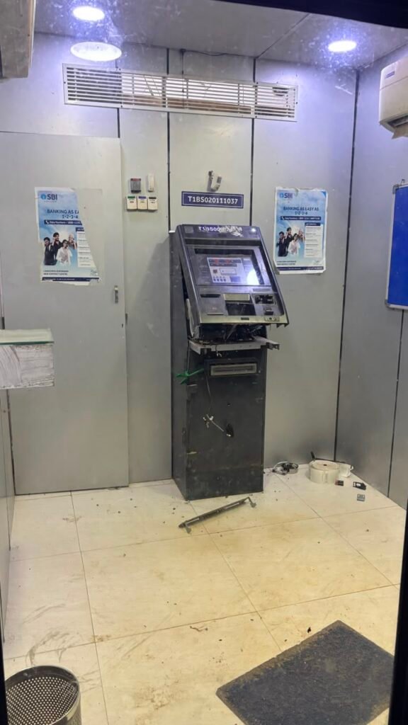 Attempted theft at ATM