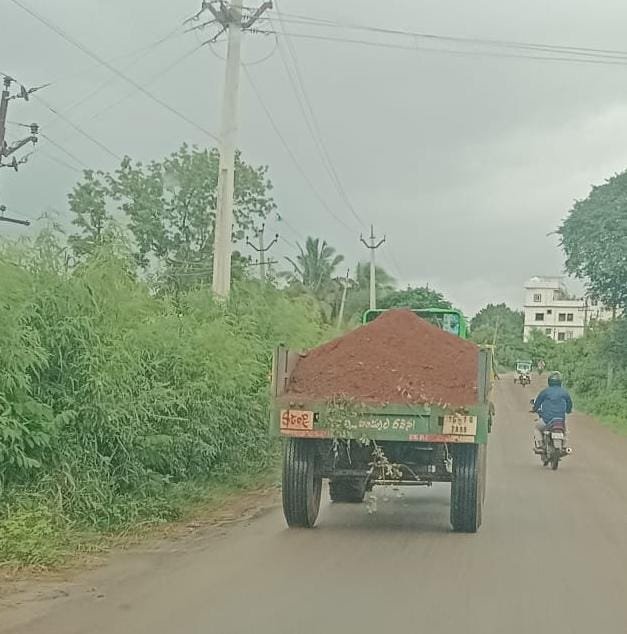 Illegal transportation of gravel/soil