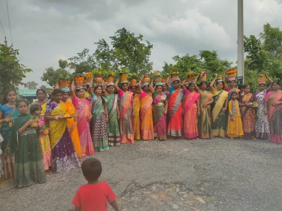 Grand celebration of Maisamma Bonalu in Siddharameshwara Nagar.