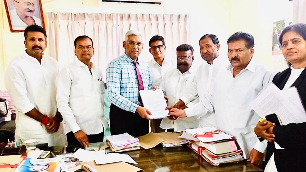 BRS public representatives approach Lokayukta over the ‘Tesseract’ land scam.