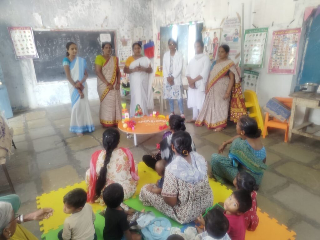 శెట్ పల్లీ అంగన్ వాడీ ఆధ్వర్యంలో తల్లిపాల వార్షికోత్సవాలు