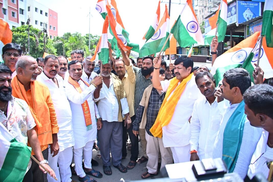 The national flag should fly over every house.