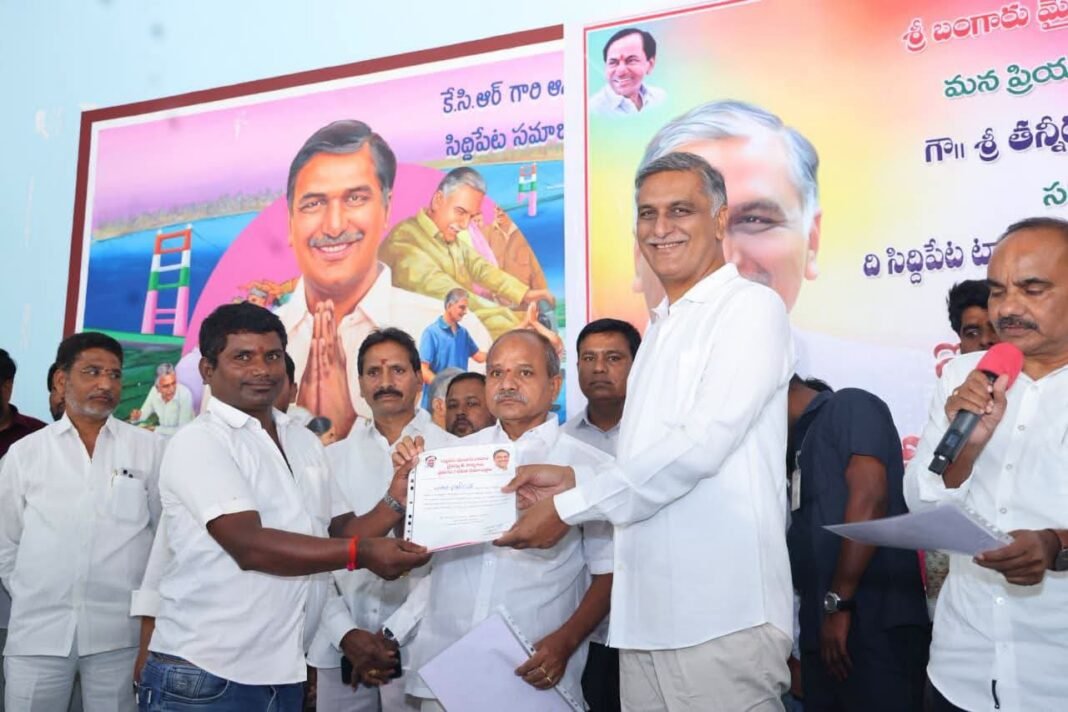 Development works in Siddipet have come to a halt.