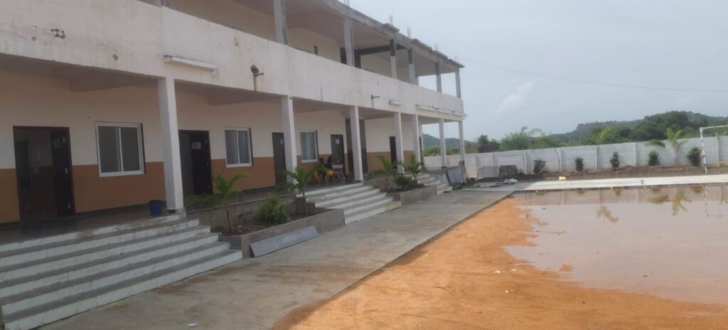 Aditya School submerged in rainwater...