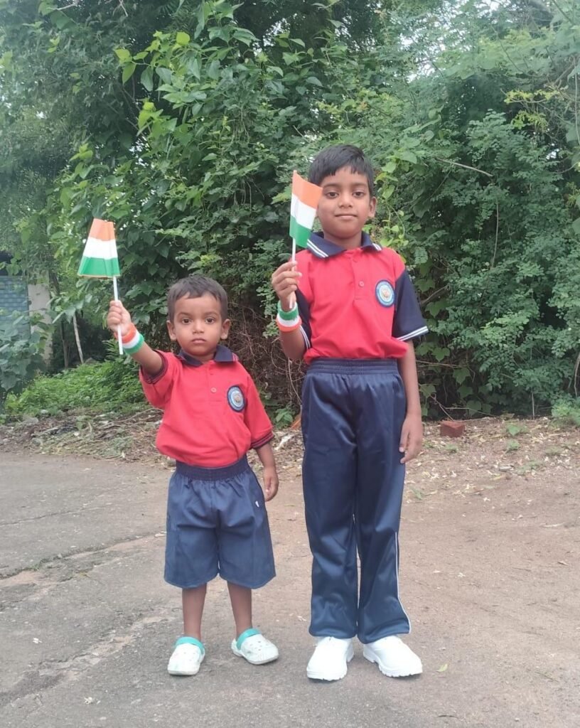 The tricolour flag fluttered in every street.