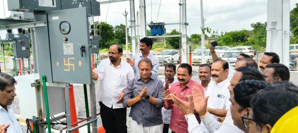Hanuman Farm 33/11 kV electrical substation ready for inauguration.