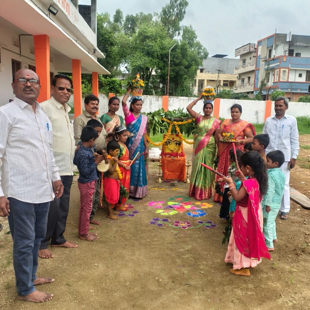 Bonalu celebrations held on a grand scale at Saraswati Shishu Mandir.