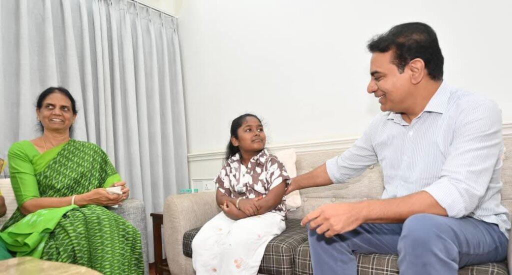 KTR stood by the family of martyr Yadi Reddy.
