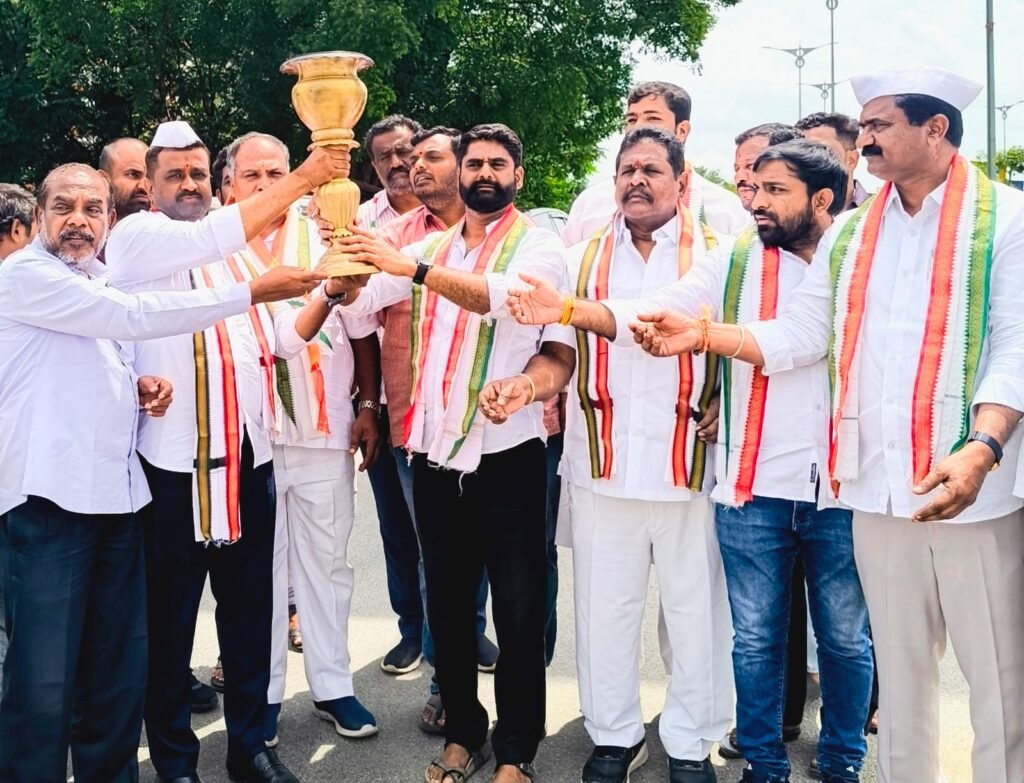 కామారెడ్డిలో ఘనంగా 35వ రాజీవ్ జ్యోతి సద్భావనా యాత్రకు స్వాగతం