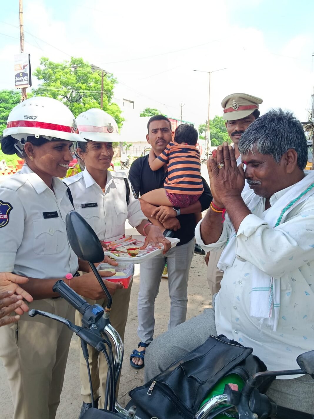 Please wear a helmet, brother...