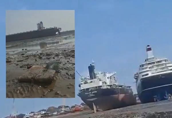 Argentina's sea receded by 23 kilometers.