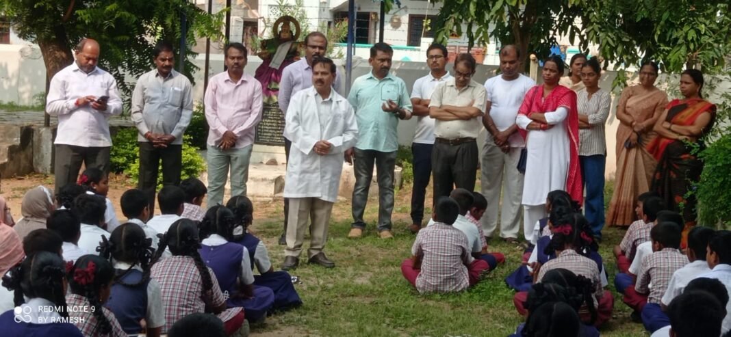 Awareness on Ayurveda for Mubarak Nagar Government School students